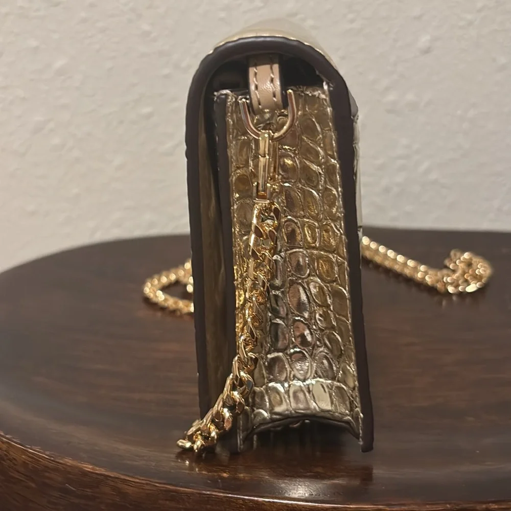 Michael Kors Metallic Gold Croc-Embossed - Picture 8 of 11